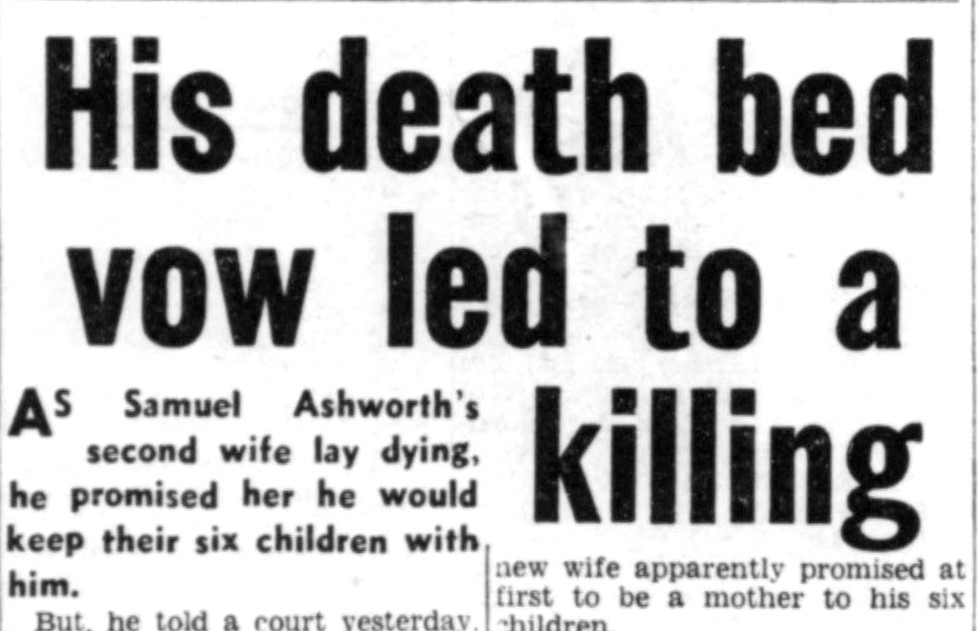 Headline of article in Daily Record on 14 Jan 1961.