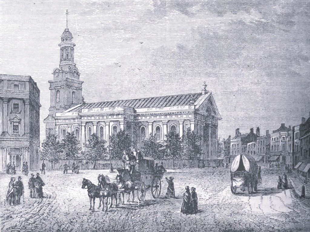 St. Alphege church on Church Street, Greenwich, 1873